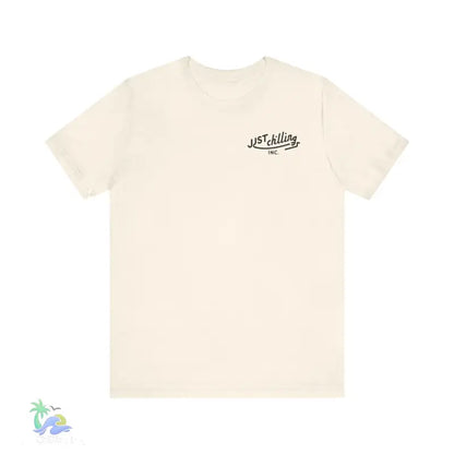 Beige t-shirt.