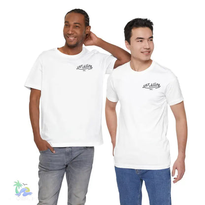 Two white t-shirts.