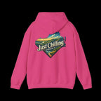 Virginia Scenic Hoodie - Retro Mountain Pullover With Cozy Pouch Pocket - Just Chilling Inc.