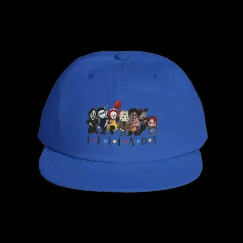 Surf Cap Snapback – Friends Theme Horror Character Baseball Cap, Quick Dry - Just Chilling Inc.