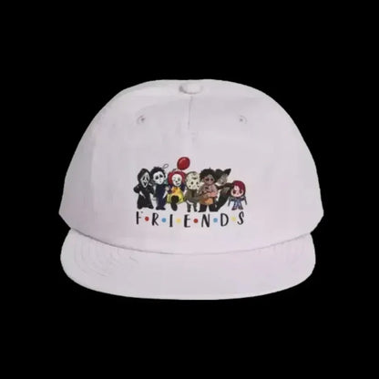Surf Cap Snapback – Friends Theme Horror Character Baseball Cap, Quick Dry - Just Chilling Inc.