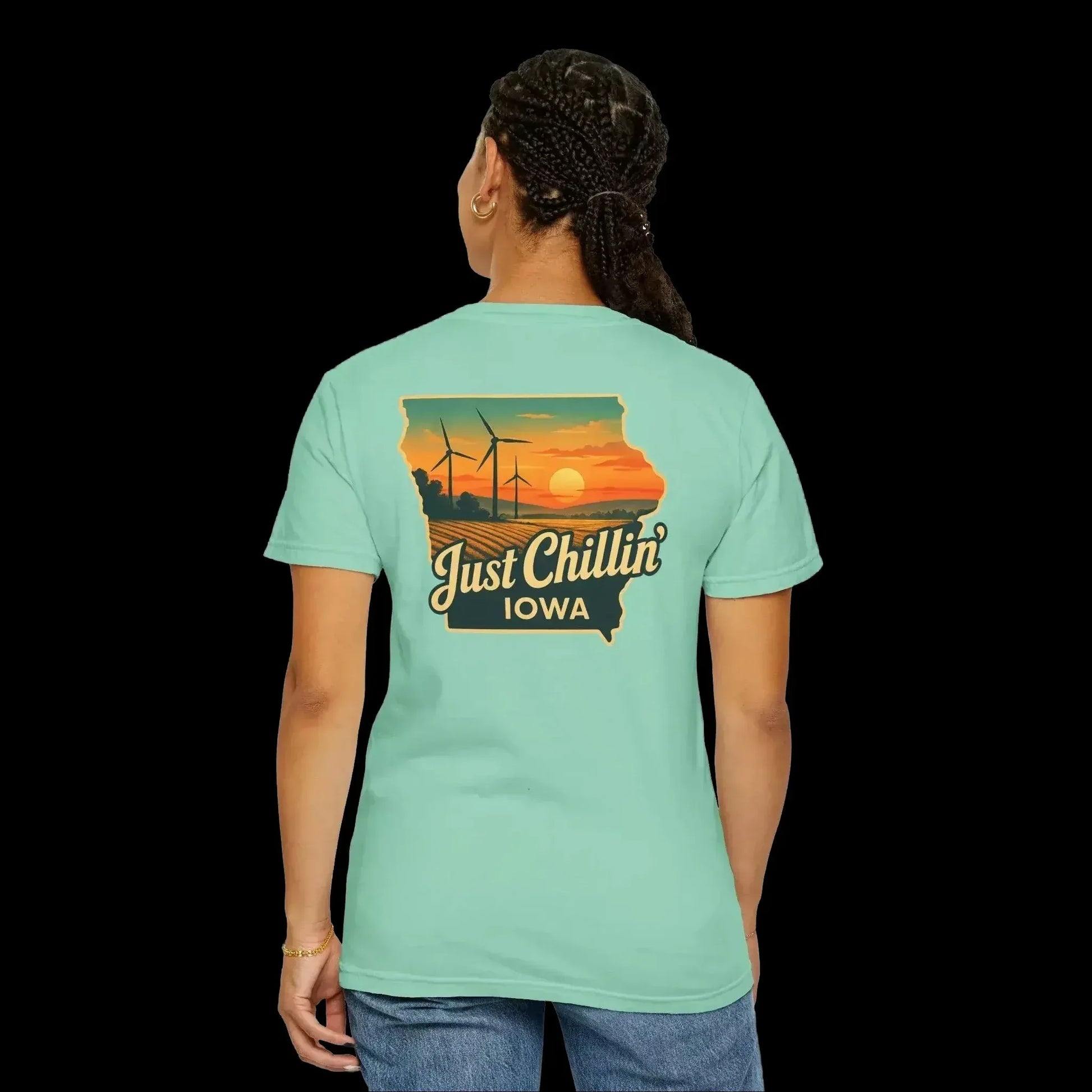 Garment Dyed T-Shirt - Unisex Cotton Tee With Unique Color Texture & Relaxed Fit - Just Chilling Inc.