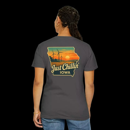 Garment Dyed T-Shirt - Unisex Cotton Tee With Unique Color Texture & Relaxed Fit - Just Chilling Inc.