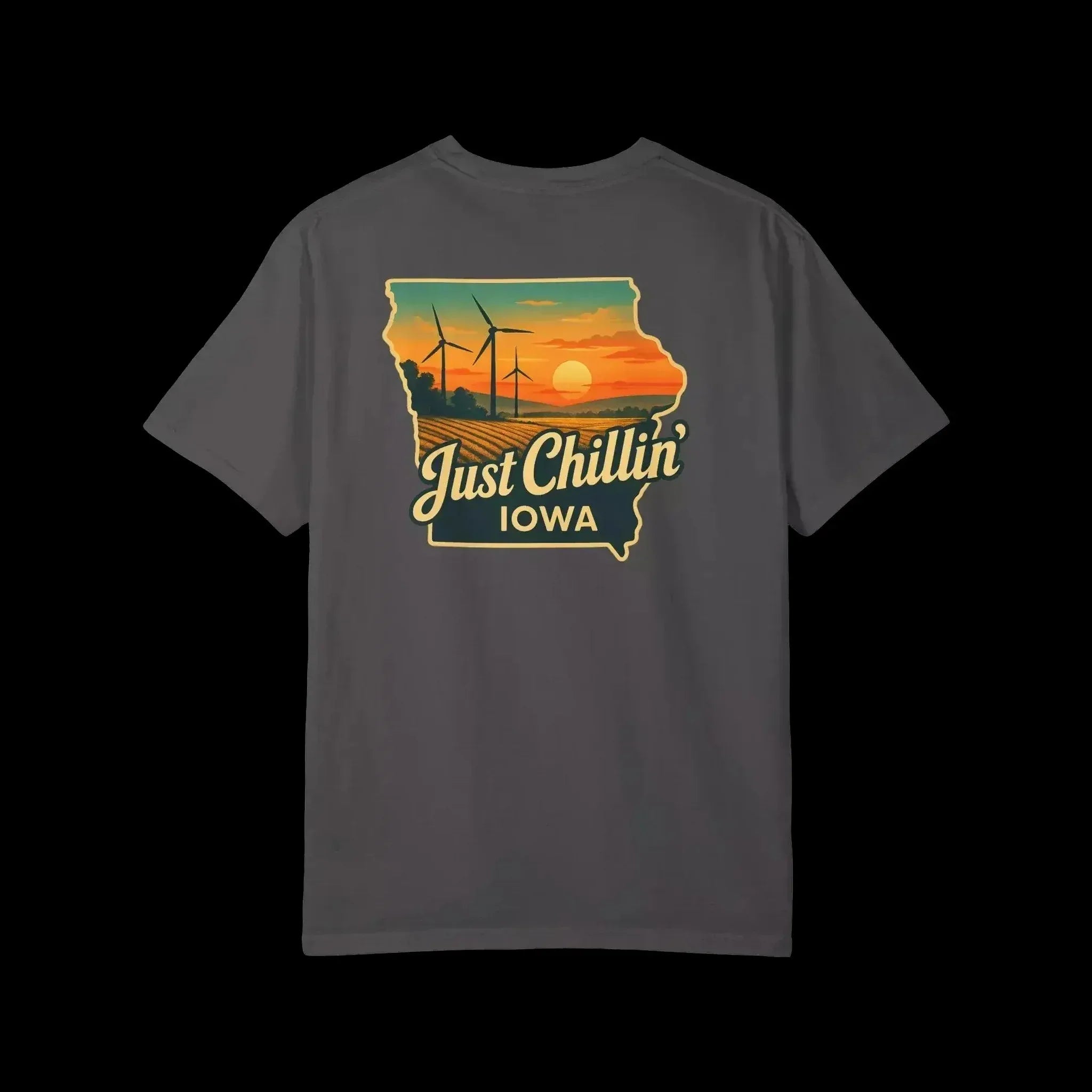 Garment Dyed T-Shirt - Unisex Cotton Tee With Unique Color Texture & Relaxed Fit - Just Chilling Inc.