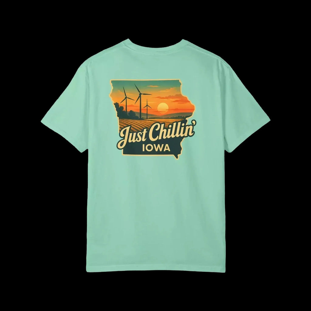 Garment Dyed T-Shirt - Unisex Cotton Tee With Unique Color Texture & Relaxed Fit - Just Chilling Inc.