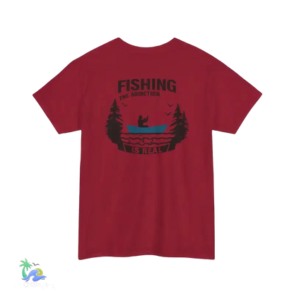 Fish the addiction is real- Unisex Heavy Cotton Tee - T-Shirt