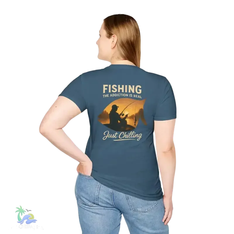 Unisex Fishing T-Shirt – Soft Cotton Tee | Casual Fishing Shirt for Anglers - Just Chilling Inc.