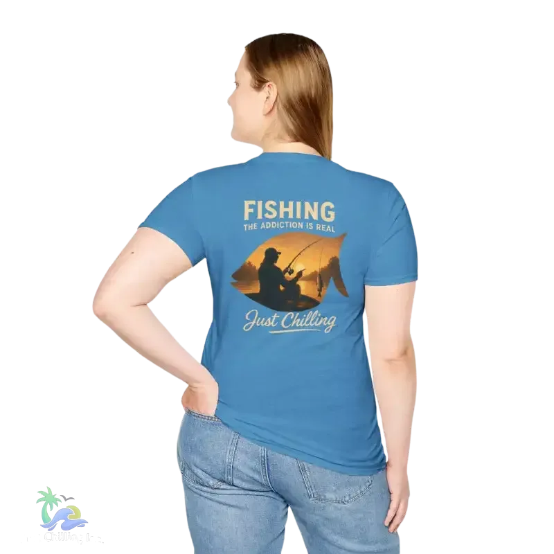 Unisex Fishing T-Shirt – Soft Cotton Tee | Casual Fishing Shirt for Anglers - Just Chilling Inc.