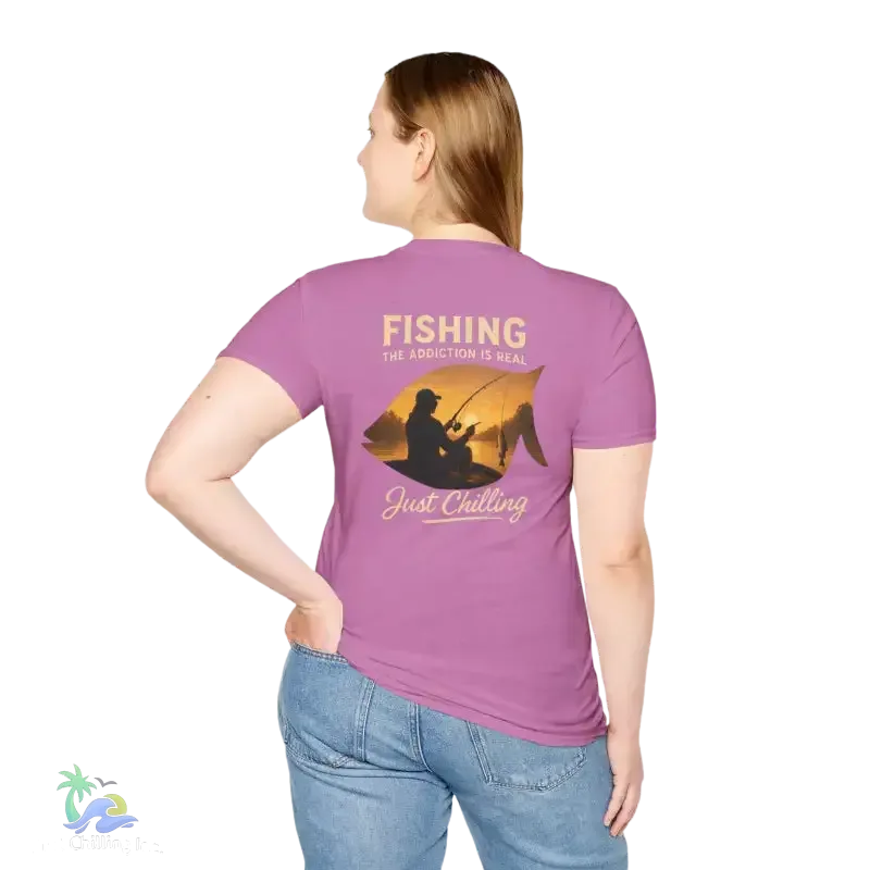Unisex Fishing T-Shirt – Soft Cotton Tee | Casual Fishing Shirt for Anglers - Just Chilling Inc.