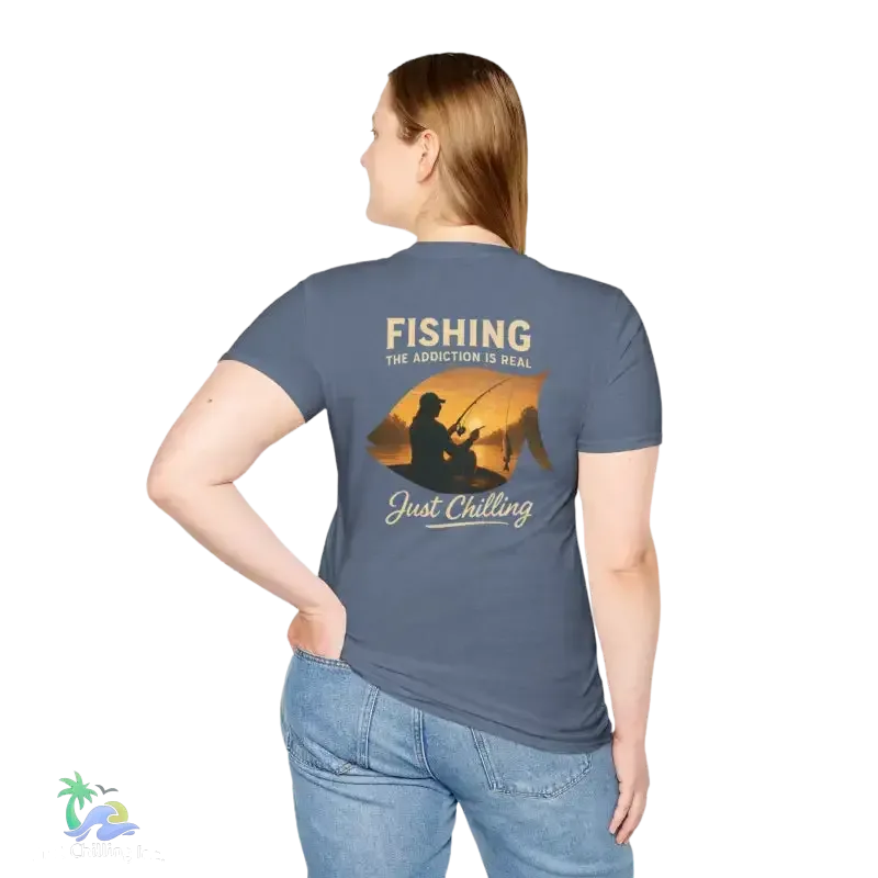 Unisex Fishing T-Shirt – Soft Cotton Tee | Casual Fishing Shirt for Anglers - Just Chilling Inc.