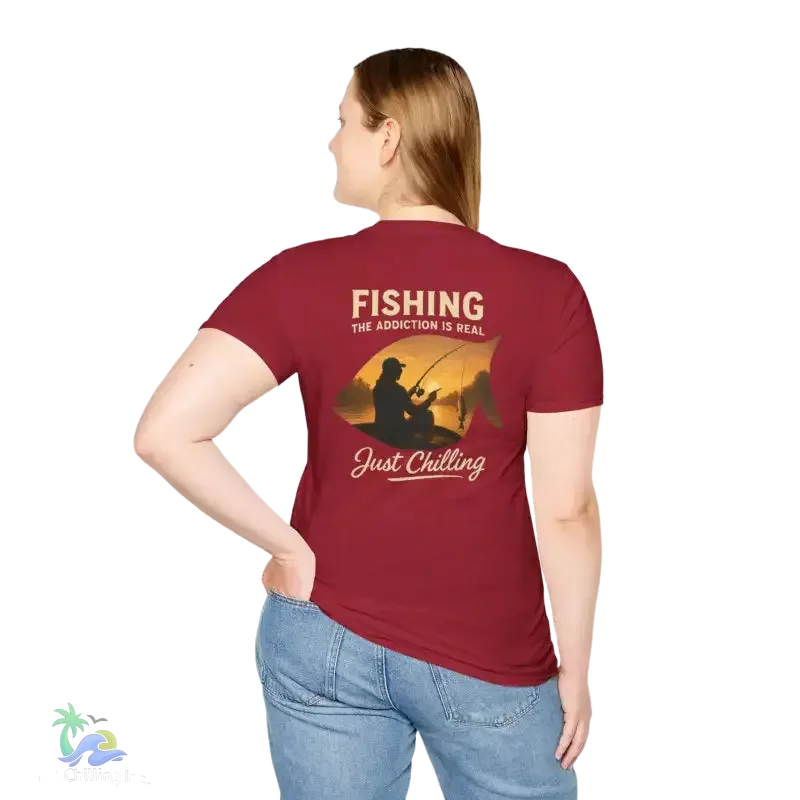 Unisex Fishing T-Shirt – Soft Cotton Tee | Casual Fishing Shirt for Anglers - Just Chilling Inc.