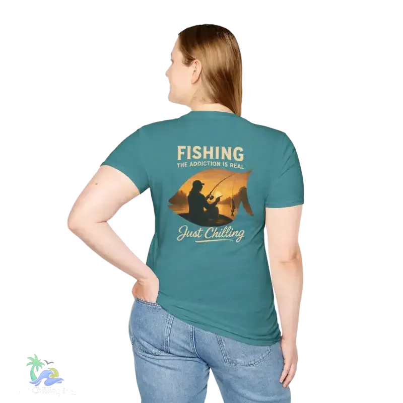 Unisex Fishing T-Shirt – Soft Cotton Tee | Casual Fishing Shirt for Anglers - Just Chilling Inc.