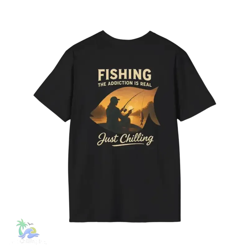 Unisex Fishing T-Shirt – Soft Cotton Tee | Casual Fishing Shirt for Anglers - Just Chilling Inc.