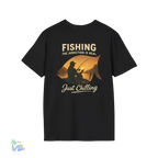 Unisex Fishing T-Shirt – Soft Cotton Tee | Casual Fishing Shirt for Anglers - Just Chilling Inc.