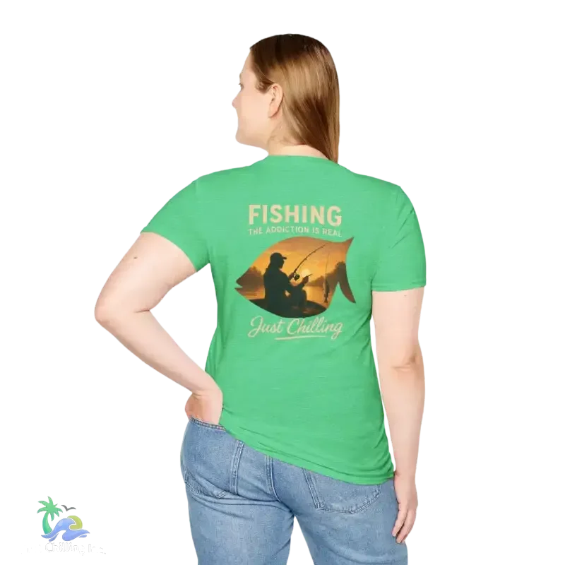 Unisex Fishing T-Shirt – Soft Cotton Tee | Casual Fishing Shirt for Anglers - Just Chilling Inc.