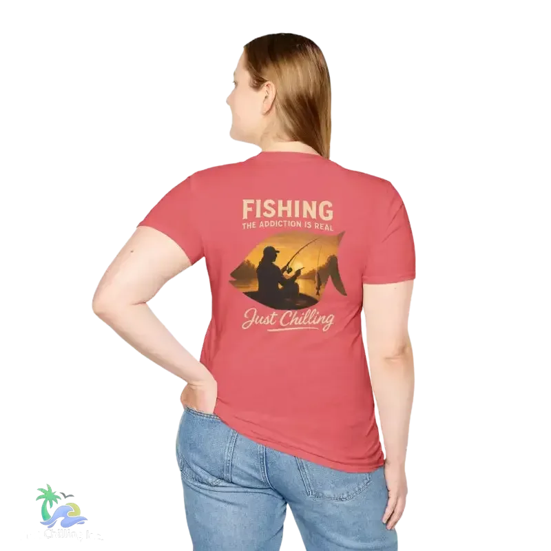 Unisex Fishing T-Shirt – Soft Cotton Tee | Casual Fishing Shirt for Anglers - Just Chilling Inc.