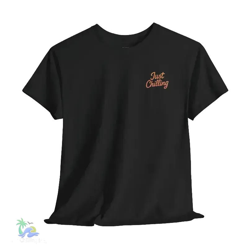 Girl relaxing with her dog - Unisex Heavy Cotton Tee - Just Chilling Inc.