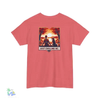 Girl relaxing with her dog - Unisex Heavy Cotton Tee - Just Chilling Inc.