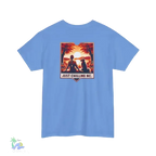 Girl relaxing with her dog - Unisex Heavy Cotton Tee - Just Chilling Inc.