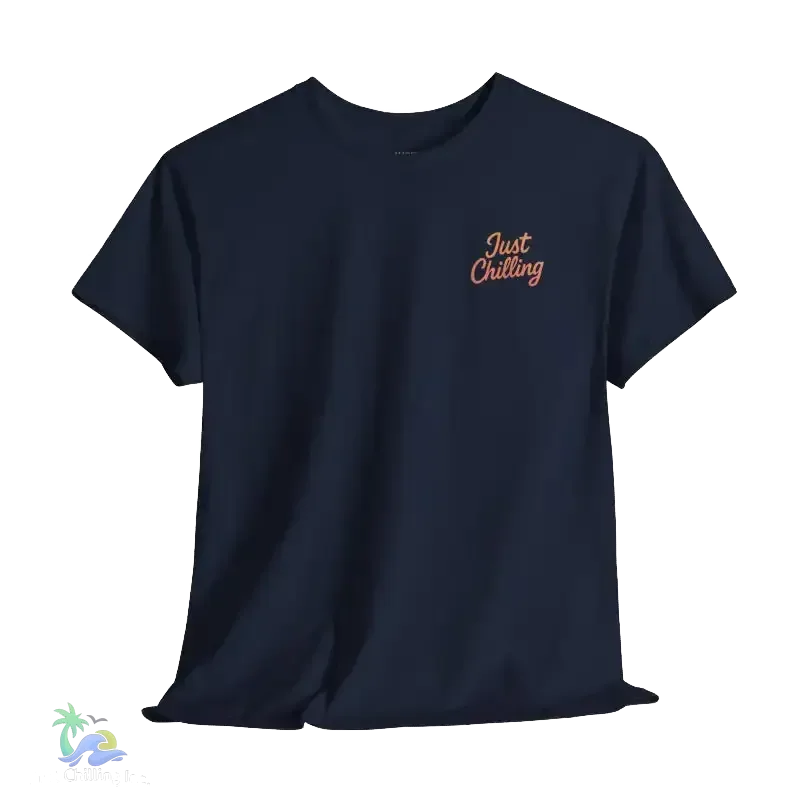 Girl relaxing with her dog - Unisex Heavy Cotton Tee - Just Chilling Inc.