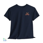 Girl relaxing with her dog - Unisex Heavy Cotton Tee - Just Chilling Inc.
