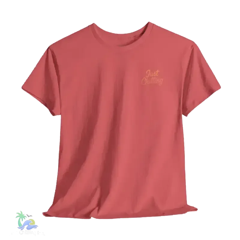 Girl relaxing with her dog - Unisex Heavy Cotton Tee - Just Chilling Inc.