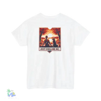 Girl relaxing with her dog - Unisex Heavy Cotton Tee - Just Chilling Inc.