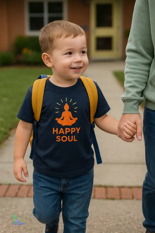 Heavy Cotton™ Toddler T-shirt – Happy Soul Script Tee - Kids clothes