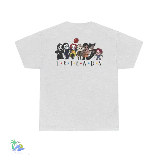 Horror Friends Tee - Ash / S - T-Shirt