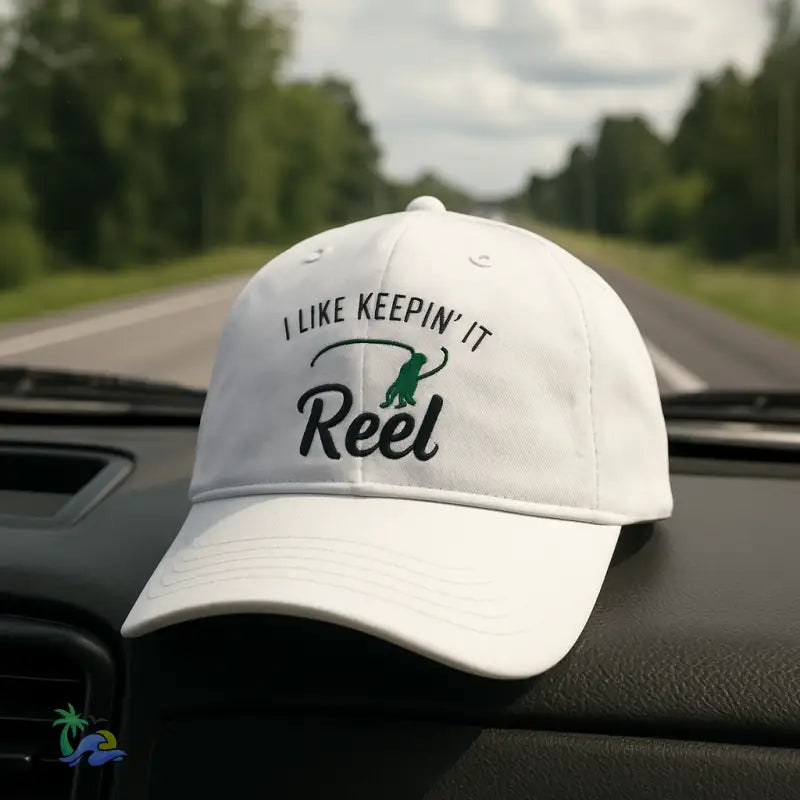 I Like Keepin’ It Reel – Distressed Fishing Cap - One Size - T-Shirt