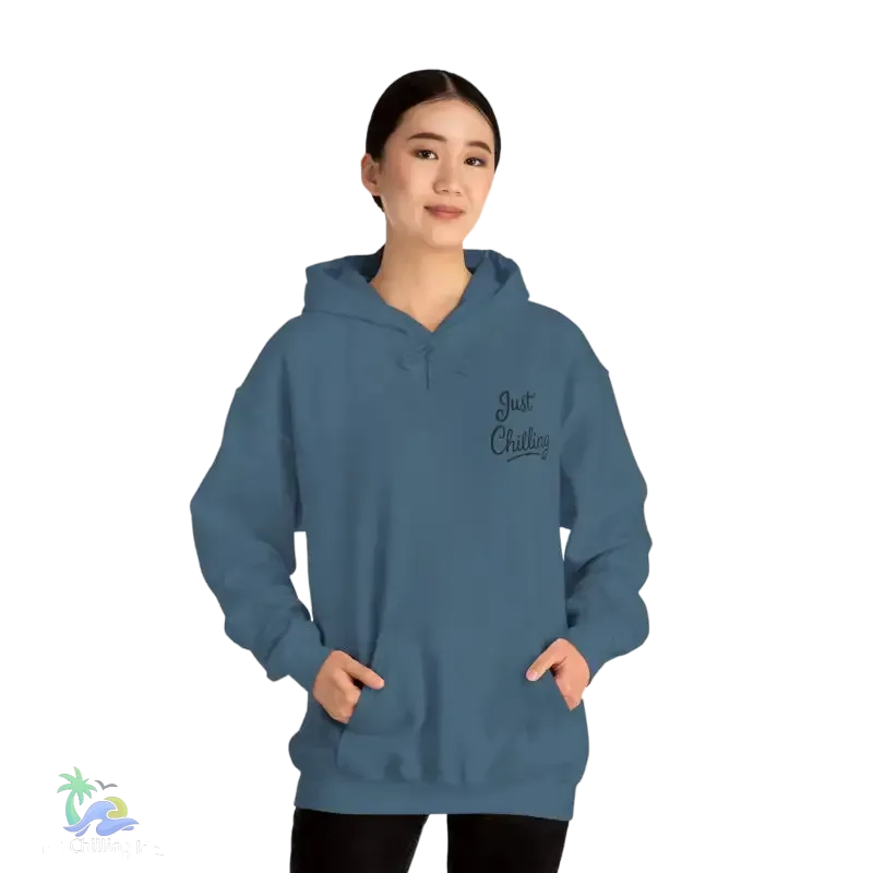 Unisex Hooded Sweatshirt – Heavy Blend Hoodie With Kangaroo Pocket & Drawstring Hood - Just Chilling Inc.