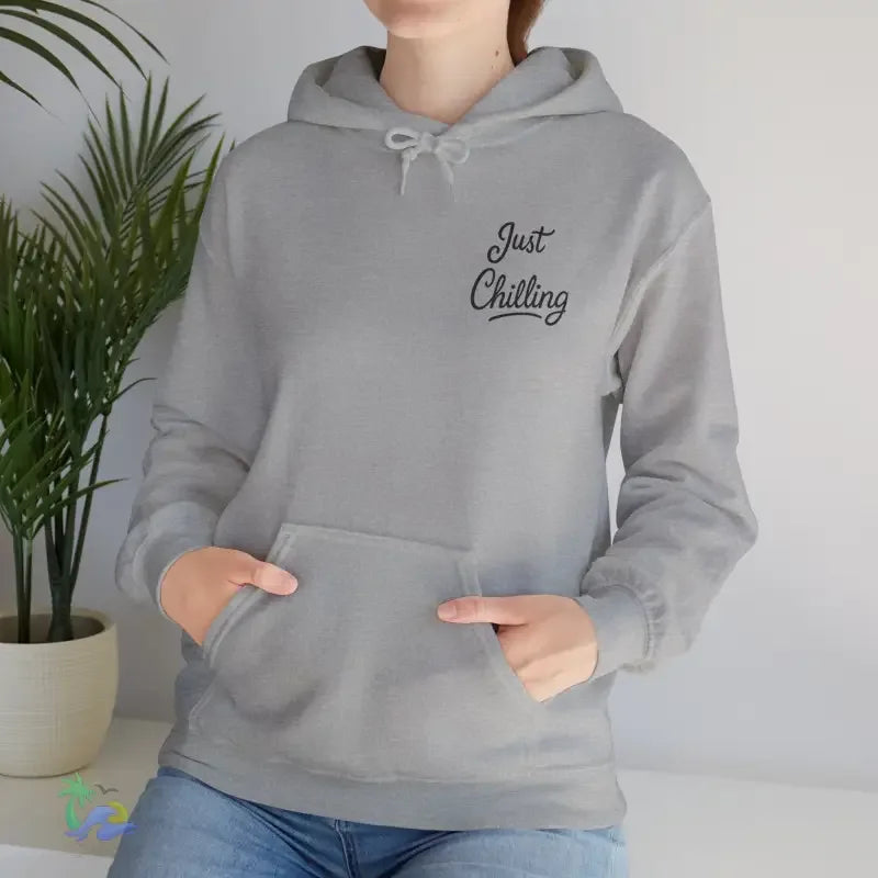 Unisex Hooded Sweatshirt – Heavy Blend Hoodie With Kangaroo Pocket & Drawstring Hood - Just Chilling Inc.