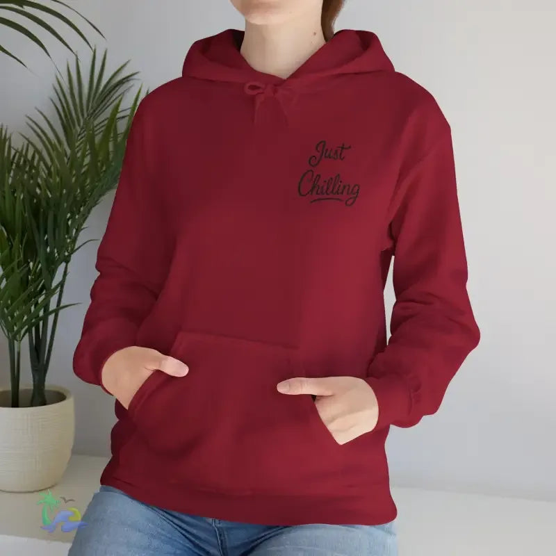 Unisex Hooded Sweatshirt – Heavy Blend Hoodie With Kangaroo Pocket & Drawstring Hood - Just Chilling Inc.