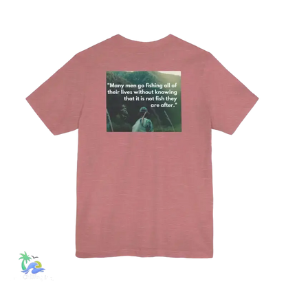 Unisex Jersey Short Sleeve Tee fishing shirt - Heather Mauve / S - T-Shirt
