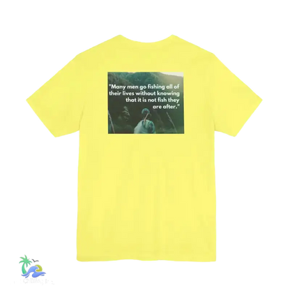 Unisex Jersey Short Sleeve Tee fishing shirt - Yellow / S - T-Shirt
