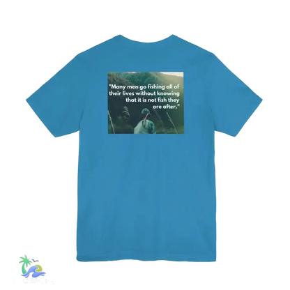 Unisex Jersey Short Sleeve Tee fishing shirt - Aqua / S - T-Shirt