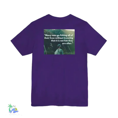 Unisex Jersey Short Sleeve Tee fishing shirt - Team Purple / S - T-Shirt