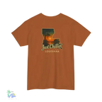 Just Chillin’ Louisiana Sunset Tee – Unisex Heavy Cotton State Pride Shirt - Just Chilling Inc.