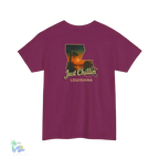 Just Chillin’ Louisiana Sunset Tee – Unisex Heavy Cotton State Pride Shirt - Just Chilling Inc.