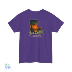 Just Chillin’ Louisiana Sunset Tee – Unisex Heavy Cotton State Pride Shirt - Just Chilling Inc.