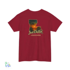 Just Chillin’ Louisiana Sunset Tee – Unisex Heavy Cotton State Pride Shirt - Just Chilling Inc.