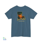Just Chillin’ Louisiana Sunset Tee – Unisex Heavy Cotton State Pride Shirt - Just Chilling Inc.