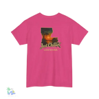 Just Chillin’ Louisiana Sunset Tee – Unisex Heavy Cotton State Pride Shirt - Just Chilling Inc.