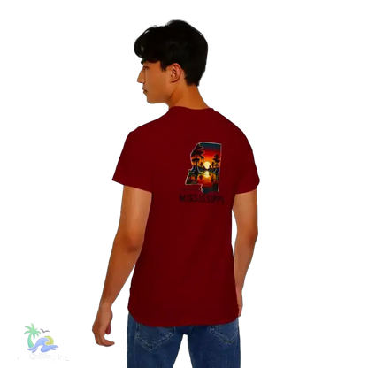 Relaxed Mississippi Graphic Tee Casual Summer T-Shirt Vacation Outfit Gift for Him/Her Ideal for Beach Days - T-Shirt