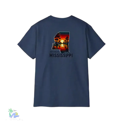 Relaxed Mississippi Graphic Tee Casual Summer T-Shirt Vacation Outfit Gift for Him/Her Ideal for Beach Days - T-Shirt