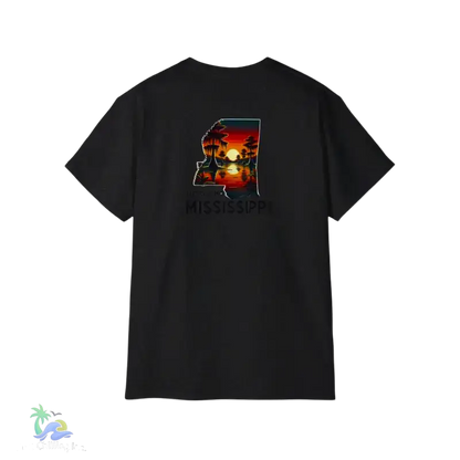 Relaxed Mississippi Graphic Tee Casual Summer T-Shirt Vacation Outfit Gift for Him/Her Ideal for Beach Days - T-Shirt
