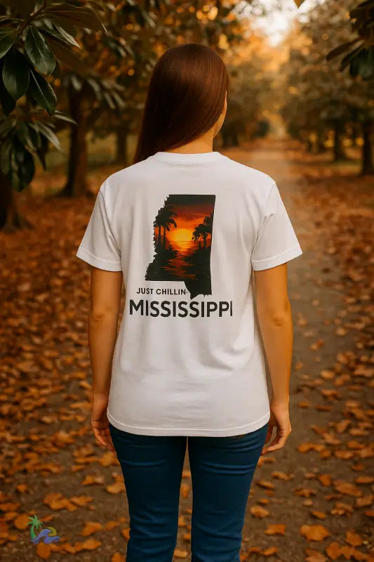 Just Chillin’ Mississippi Sunset Tee – Eco Friendly Unisex State Souvenir Shirt T Shirt