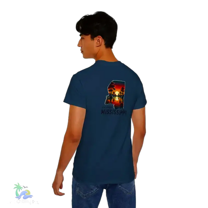 Relaxed Mississippi Graphic Tee Casual Summer T-Shirt Vacation Outfit Gift for Him/Her Ideal for Beach Days - T-Shirt
