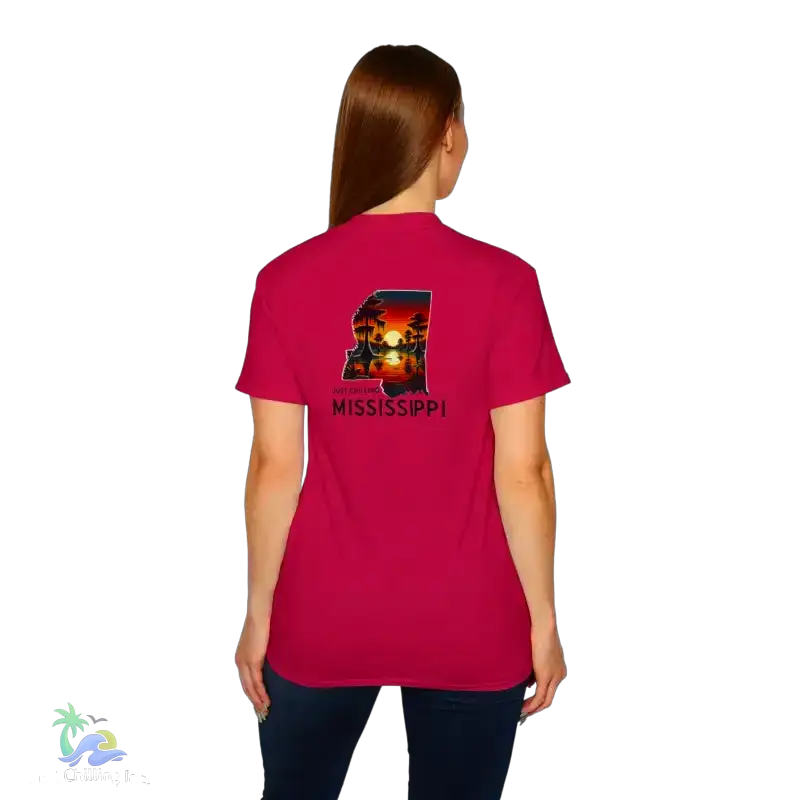 Relaxed Mississippi Graphic Tee Casual Summer T-Shirt Vacation Outfit Gift for Him/Her Ideal for Beach Days - T-Shirt