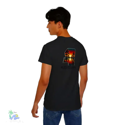 Relaxed Mississippi Graphic Tee Casual Summer T-Shirt Vacation Outfit Gift for Him/Her Ideal for Beach Days - T-Shirt